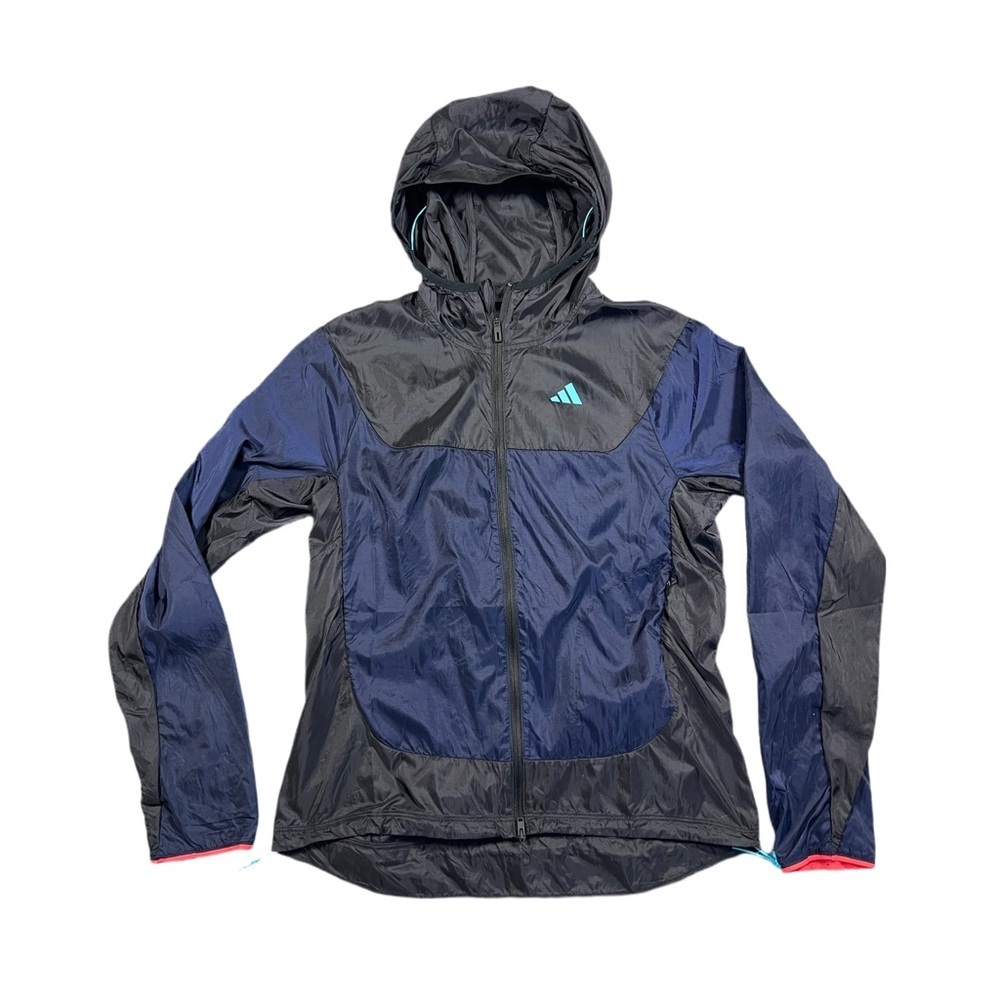 Adidas Wind.RDY Hooded Running Jacket Navy/Black Women’s Small NWT